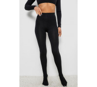 Колготы женские утепленные на флисе, цвет черный, 139RB868W