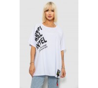 Футболка женская с принтом, цвет белый, 244R5004