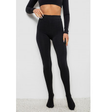 Колготы женские утепленные на флисе, цвет черный, 139RB868