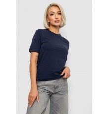 Футболка жіноча однотонна, колір синій, 241R1800