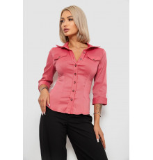 Рубашка классическая в полоску, цвет коралловый, 230R643