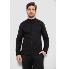 Рубашка мужская однотонная, цвет черный, 186R2033