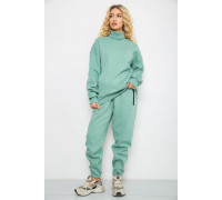 Спортивный костюм женский на флисе, цвет оливковый, 102R7723