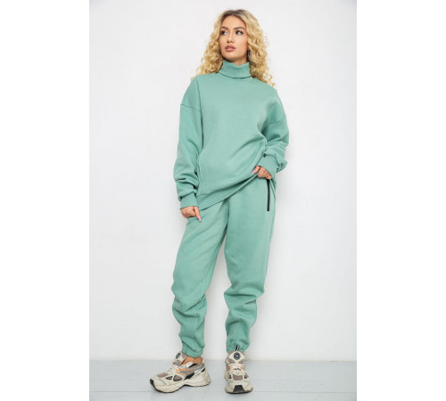 Спортивный костюм женский на флисе, цвет оливковый, 102R7723