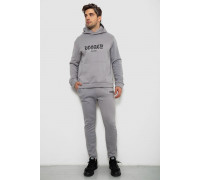 Спортивный костюм мужской на флисе, цвет серый, 238R57046