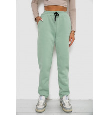 Спортивные штаны женские на флисе, цвет светло-мятный, 238R57020