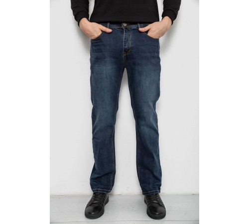 Джинсы мужские прямого кроя, цвет синий, 244R9903