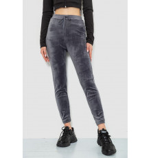 Спорт штани женские велюровые, цвет серый, 244R5569