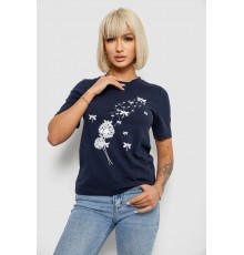 Футболка жіноча з принтом, колір синій, 241R1828