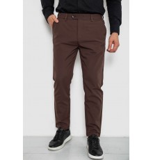 Брюки мужские классические однотонные, цвет коричневый, 157RU06-007