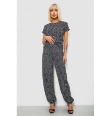 Костюм жіночий повсякденний з принтом, колір чорний, 257R815-3