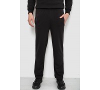 Спортивні штани чоловічі однотонні, колір чорний, 244R41277