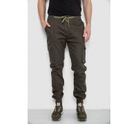 Штаны мужские карго, цвет темно-зеленый, 243R8075