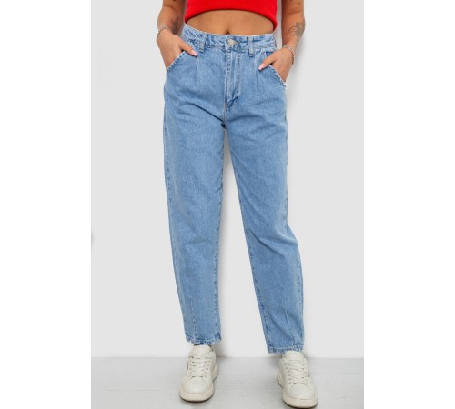 Джинси жіночі MOM, колір блакитний, 244R1574S20