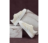 Кросівки жіночі демісезонні, колір бежево-білий, 248RBK10