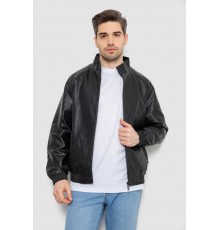 Куртка чоловіча екошкіра, колір чорний, 244R717