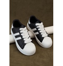 Кросівки жіночі демісезонні, колір чорно-білий, 248RBK10-2