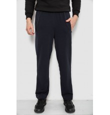 Спортивні штани чоловічі однотонні, колір темно-синій, 244R41277