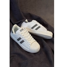 Кросівки жіночі демісезонні, колір біло-сірий, 248RHB640