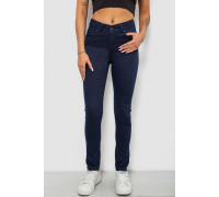 Джинсы женские однотонные Skinny, цвет синий, 244R253-10