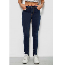 Джинси жіночі однотонні Skinny, колір синій, 244R502-5 Джинси жіночі однотонні Skinny, колір синій, 244R502-5