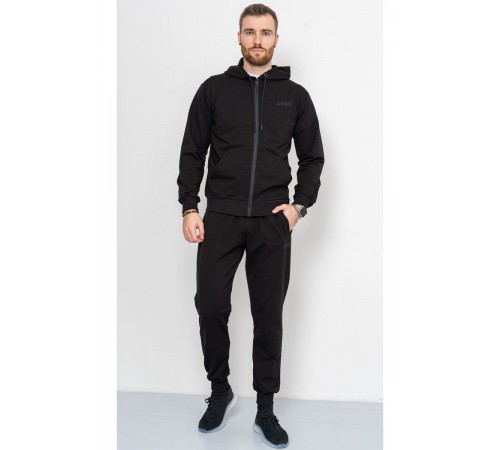 Спорт костюм мужской демисезонный, цвет черный, 241R175