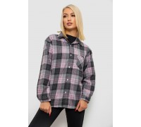 Рубашка женская в клетку, цвет серый, 244R1070-2