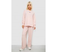 Спортивный костюм женский с принтом, цвет пудровый, 244R1060AG