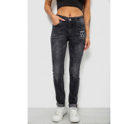 Джинси жіночі однотонні Skinny, колір сірий, 244RRE-6028