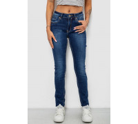 Джинси жіночі однотонні Skinny, колір синій, 244RNL2040