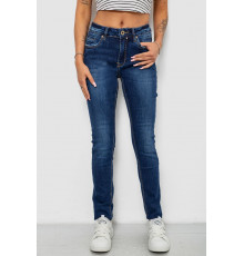 Джинсы женские однотонные Skinny, цвет синий, 244RNL2040