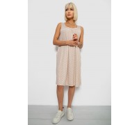 Сарафан жіночий в горох, колір бежевий, 257R733