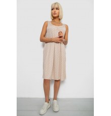 Сарафан жіночий в горох, колір бежевий, 257R733