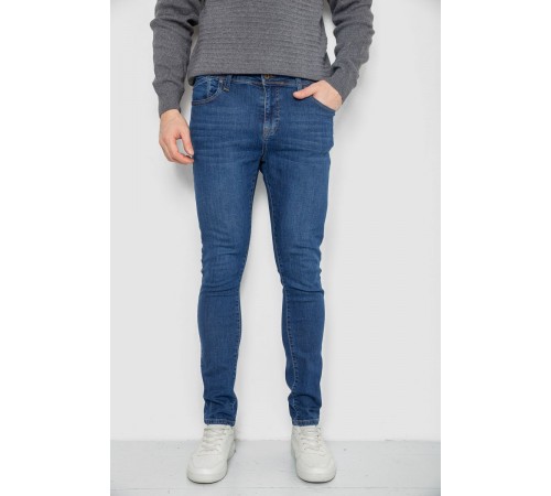 Джинсы мужские однотонные, цвет синий, 247R1095