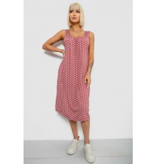 Сарафан жіночий в горох, колір пудровий, 257R733