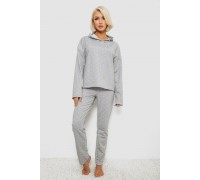 Костюм жіночий домашній з принтом, колір сірий, 257R1115