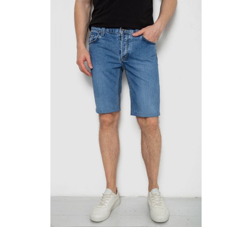Шорты мужские джинсовые, цвет темно-голубой, 238R2023