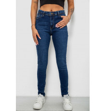 Джинси жіночі однотонні Skinny, колір темно-синій, 244R2001-B