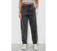 Джинсы женские однотонные MOM, цвет серый, 244RS5940