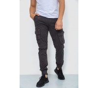 Брюки карго мужские, цвет темно-серый, 244R2073