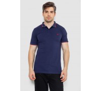 Поло мужское котоновое, цвет темно-синий, 247R301