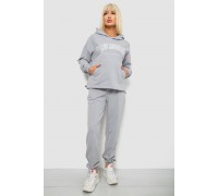Спортивний костюм жіночий з принтом, колір сірий, 244R1063AG