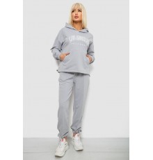 Спортивний костюм жіночий з принтом, колір сірий, 244R1063AG