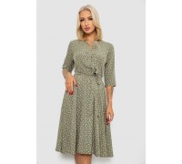 Сукня софт з принтом, колір оливковий, 230R1011-5
