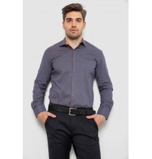 Сорочка чоловіча з принтом, колір синій, 214R7044