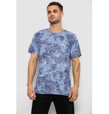 Футболка чоловіча з принтом, колір джинс, 244R5517