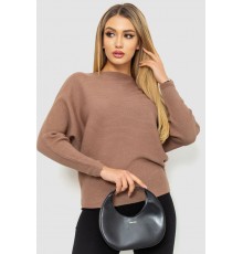 Кофта жіноча однотонна, колір мокко, 244R2034