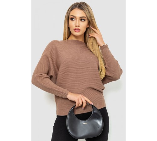 Кофта жіноча однотонна, колір мокко, 244R2034