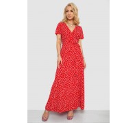 Сарафан у горох, колір червоний, 241R157-1