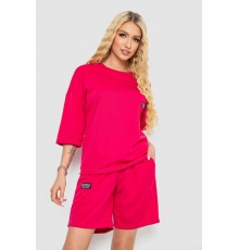 Костюм жіночий однотонний, колір малиновий, 238R116